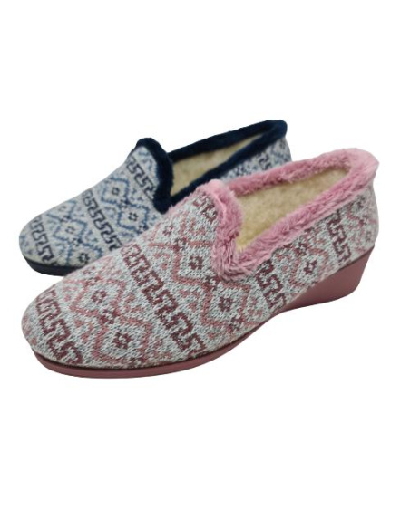 Zapatilla Cuña Punto Muyter Mod 7009
