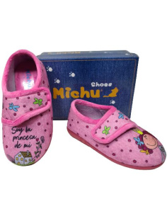 Zapatilla Princesa Velcro Michu Mod 155