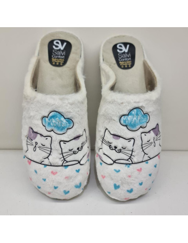 Zapatilla Salvi Confort Gatos Mod 33F -012