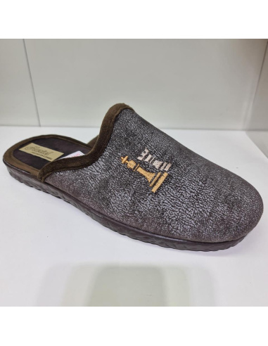 Zapatilla De Casa Ajedrez Toscana Mod  8877 Mariel
