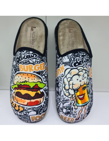 Zapatilla De Casa Buguer/Cerve Mod  1833 Vulca Bic
