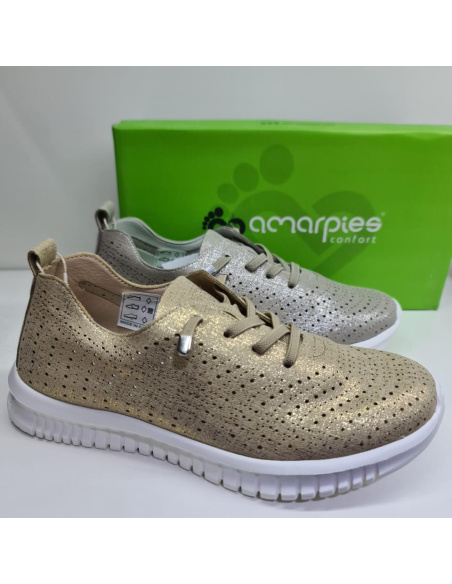 Zapatilla Cordón Elástico Mod  AOG28352 Amarpies