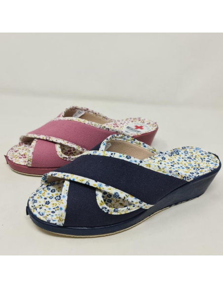 Zapatilla De Casa Cruzada  Mod  1117 Muyter