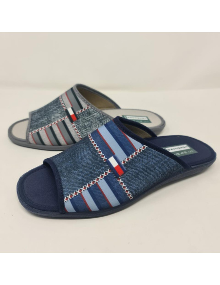 Zapatillas De Casa Tom Rayas Mod  0238  Casadona 