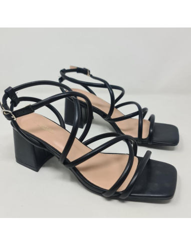 Sandalia Tubular Mia F1628 Negro