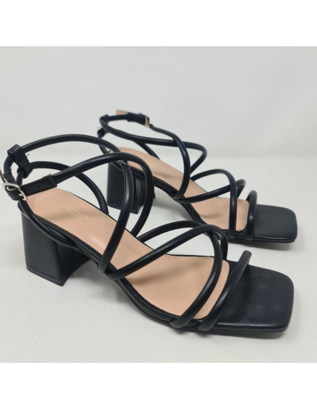 Sandalia Tubular Mia F1628 Negro