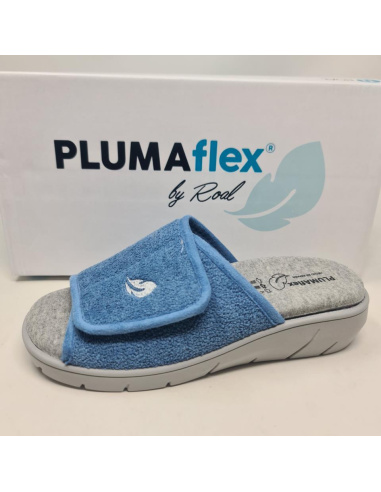 Zapatilla De Casa Velcro Mod  14511 Plumaflex 