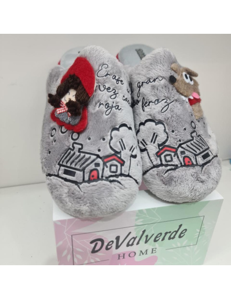Zapatilla Caperucita DeValverde 6070