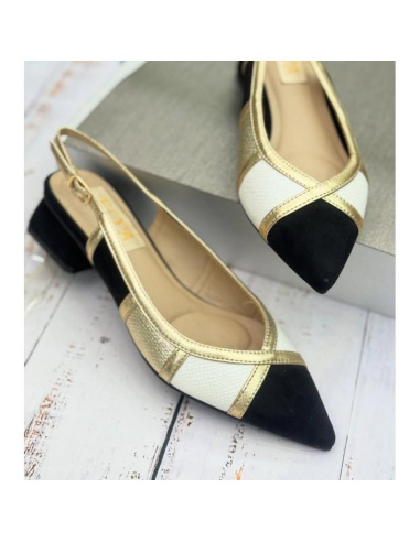 Stiletto Tacón Medio Buenarotti  DB 3471 Negro