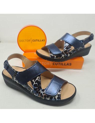 Sandalia Doble Velcro Doctor Cutillas 47105 Marino