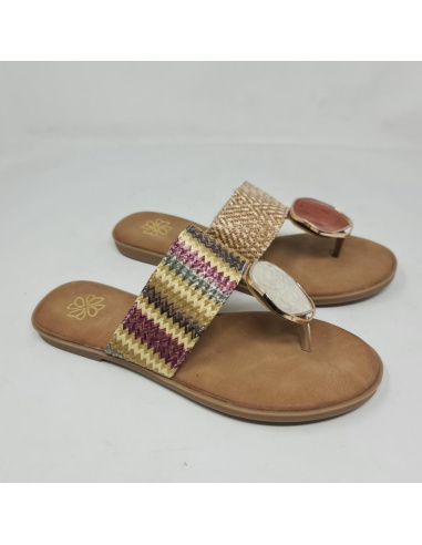 Sandalia Dedo Tipo Boho Cheesepagne GG72
