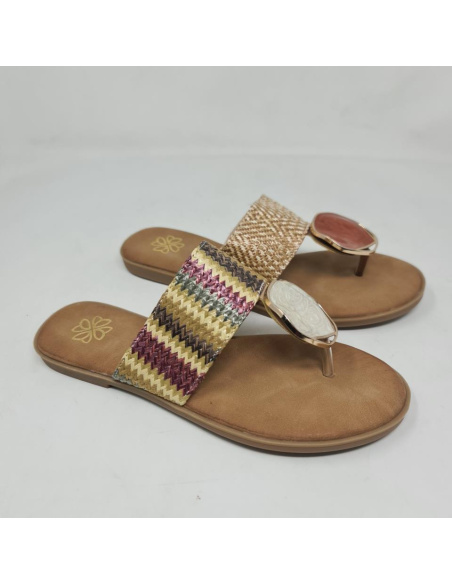 Sandalia Dedo Tipo Boho Cheesepagne GG72