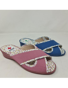 Zapatilla Cruzada flores  Muyter Modelo 717 