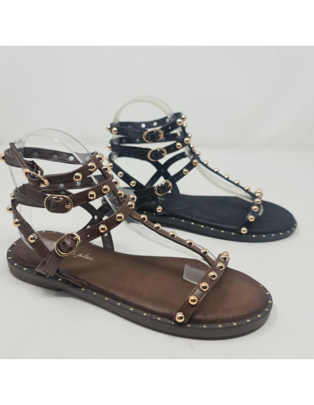 Sandalia Romana Tachas Q6627
