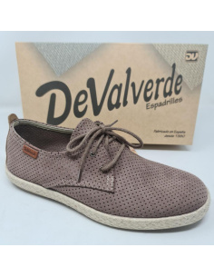 Zapato Esparto Cordones  Mod  4057 De Valverde