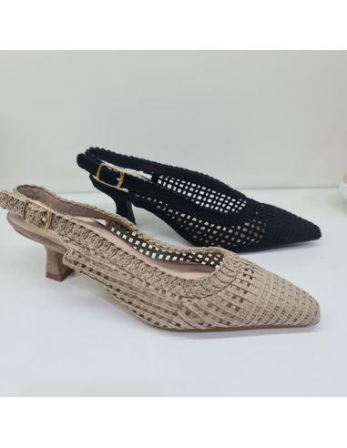 Zapato Salón Destalonado Rejilla Mod  Yz24 AYD