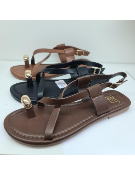 Sandalia Plana Tiras Miu Miu Mod kk 1019
