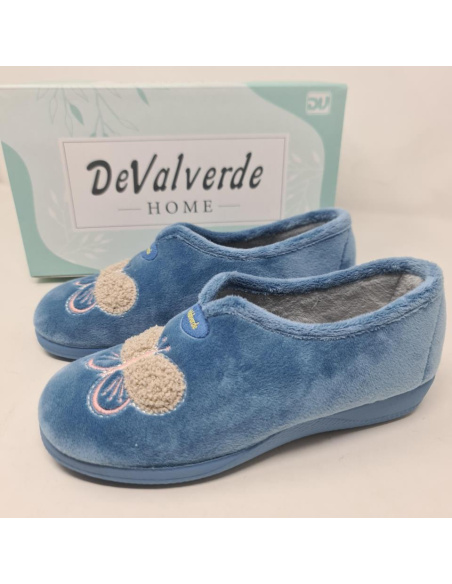 Zapatilla Cerrada Mariposa De Valverde Mod 1209