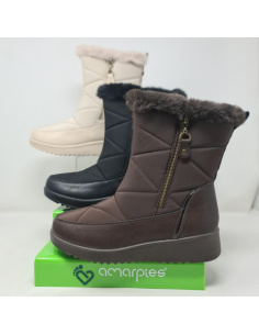 Bota Acolchada Cremallera Amarpies ATL 31138