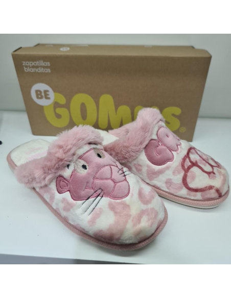 Zapatilla De Casa Pantera Mod  6918 Gomus