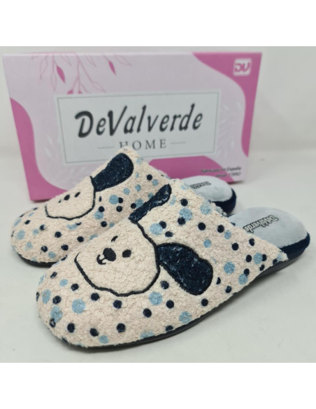 Zapatilla Plana Perrito De Valverde Mod 6095