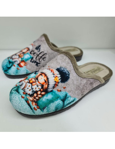 Zapatilla Destalonada Coffe Mariel 3800