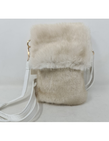 Bandolera Mini Pelo Con Solapa J.S Ondo