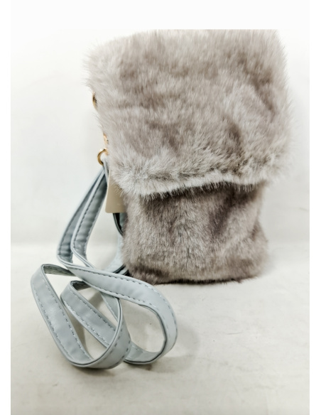Bandolera Mini Pelo Con Solapa J.S Ondo
