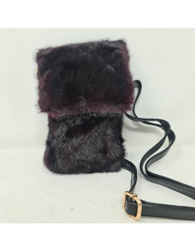 Bandolera Mini Pelo Con Solapa J.S Ondo