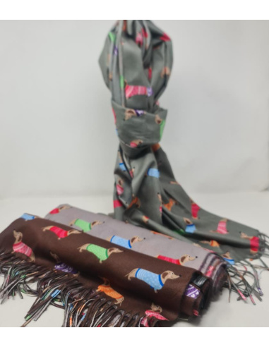 Pasmina Perros Salchichas Colores