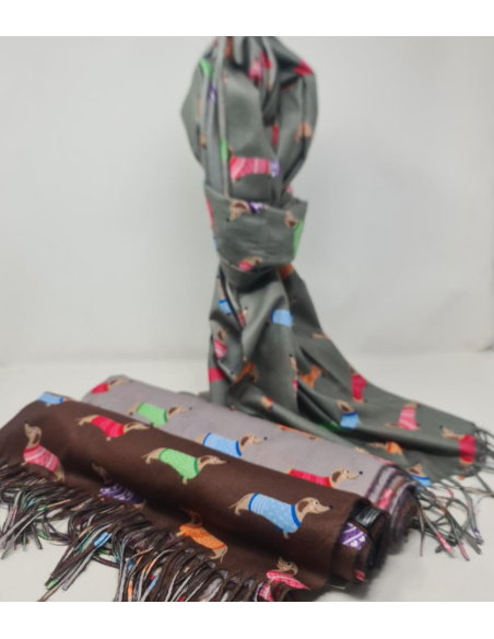 Pasmina Perros Salchichas Colores