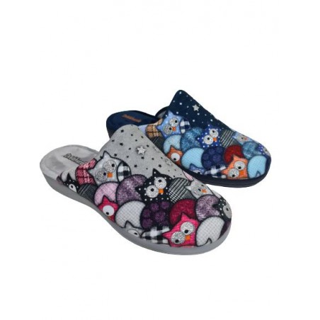 Zapatilla Descubiera Búhos DeValverde Mod 1131SLL