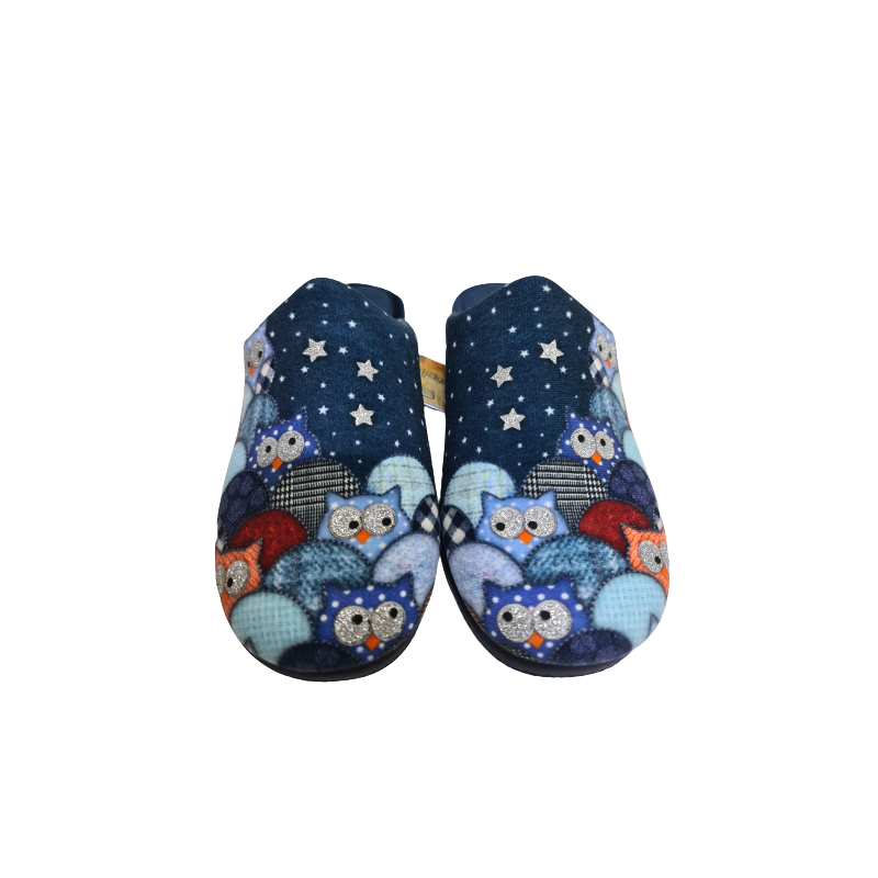 Zapatilla Descubiera Búhos DeValverde Mod 1131SLL