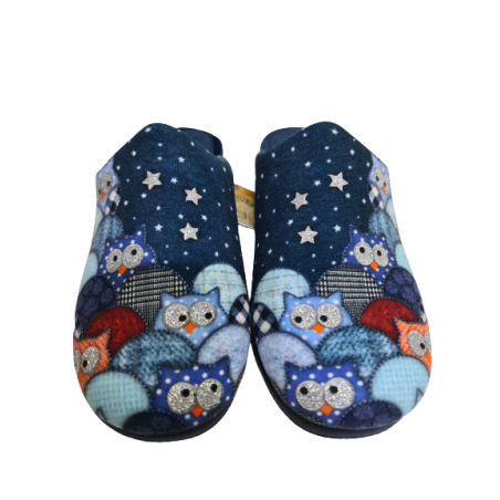 Zapatilla Descubiera Búhos DeValverde Mod 1131SLL