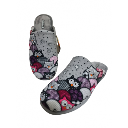 Zapatilla Descubiera Búhos DeValverde Mod 1131SLL