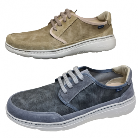 Zapato Ante Con Cordón Mod. 5170 Baerchi
