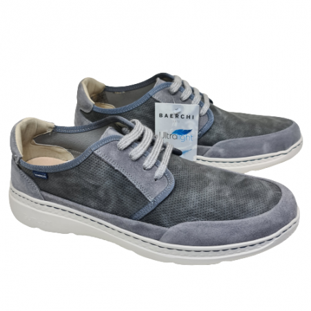 Zapato Ante Con Cordón Mod. 5170 Baerchi