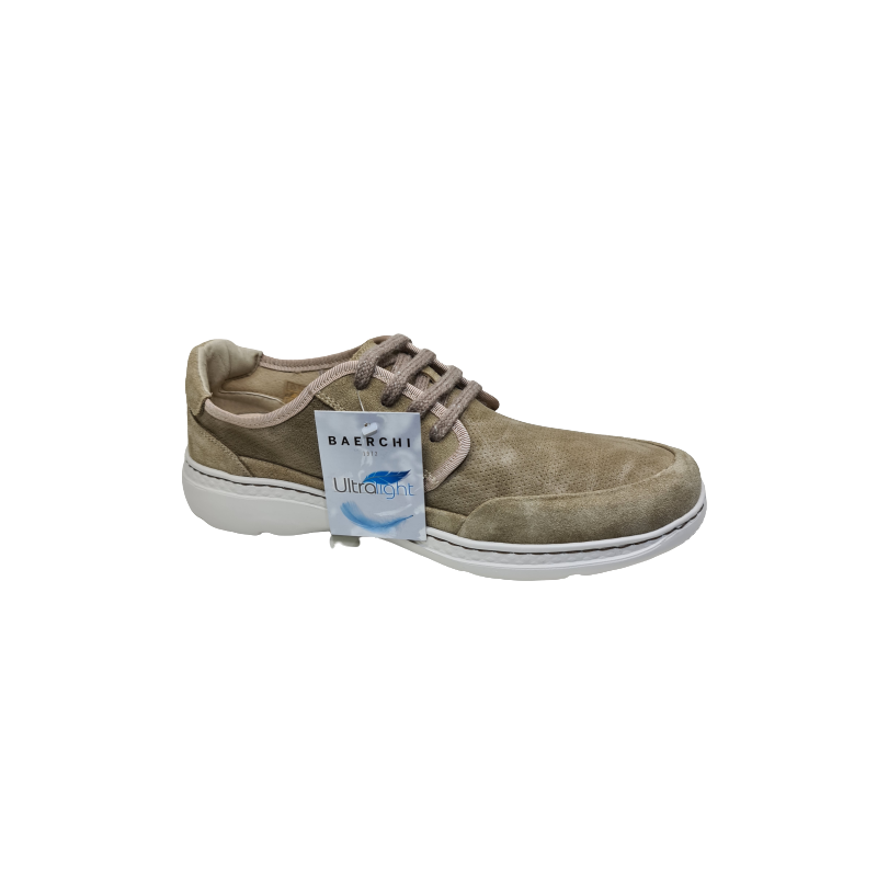 Zapato Ante Con Cordón Mod. 5170 Baerchi