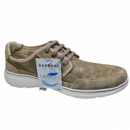 Zapato Ante Con Cordón Mod. 5170 Baerchi