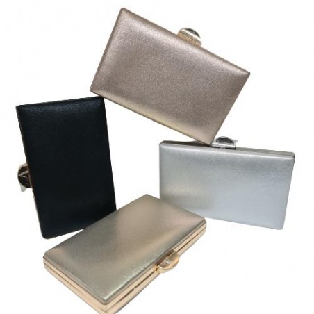 Bolso Clutch Textura Metalizado Kelvin 1139