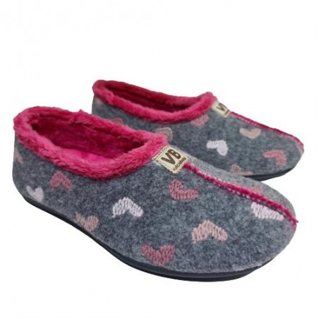 Zapatilla Cerrada Corazones Mod 4307