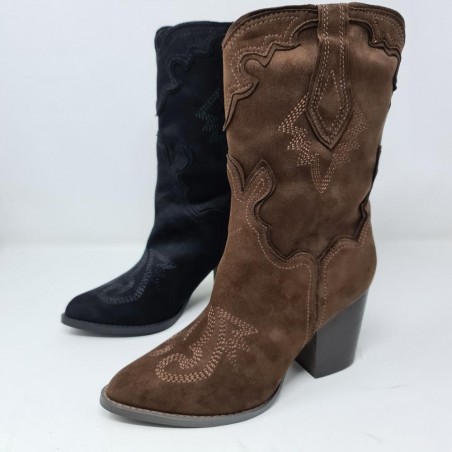 Bota Corina Tejana Media caña Mod  A2895