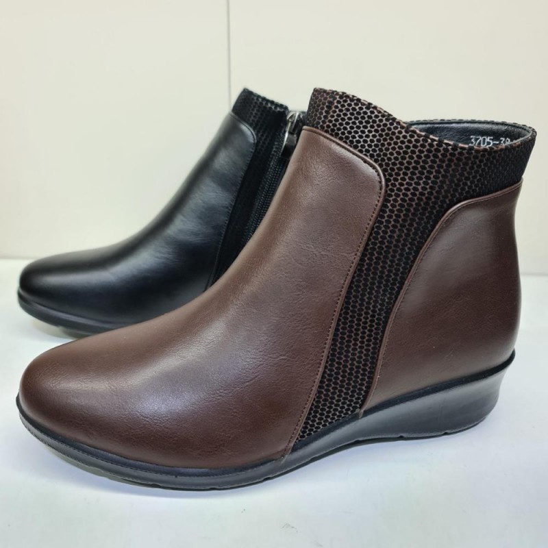 Botín Cremallera Mod  3705 Golden Classic