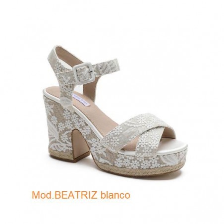 Sandalia Novia Mandarina  Modelo Beatriz