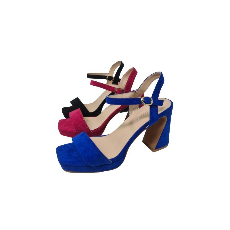 Sandalia Ante Tacón Mod  Wxl638