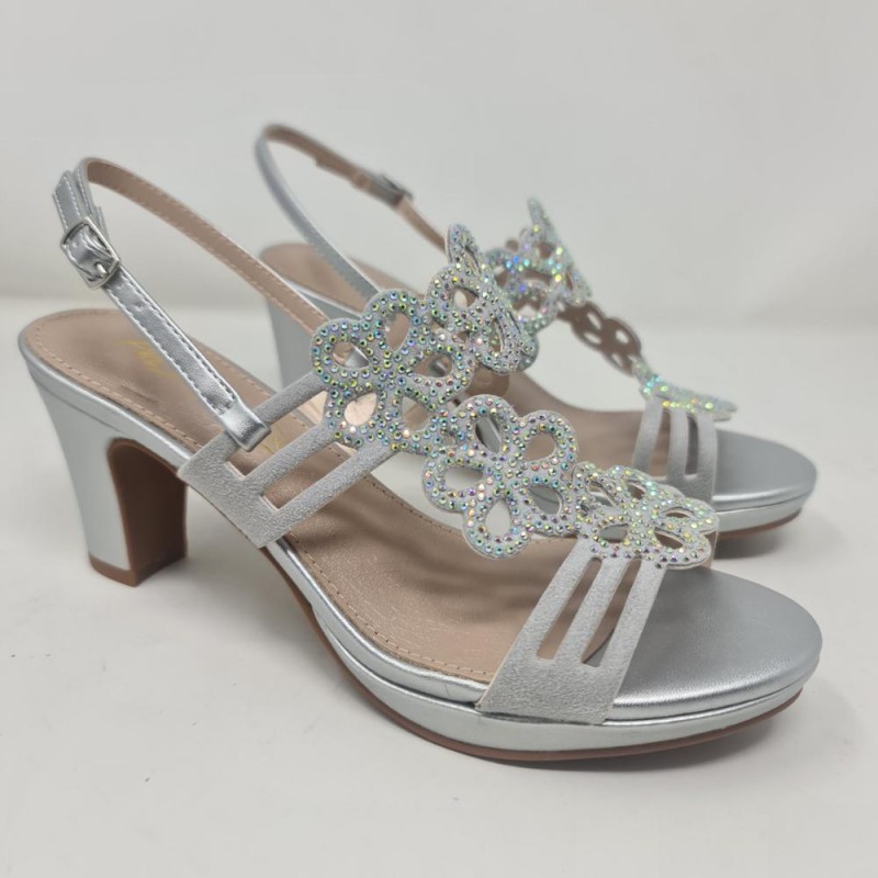 Sandalia Flores Brillo Mod  C-413 Prestigio 