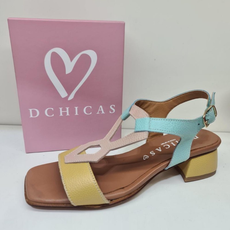 Sandalia Piel Multi D`Chicas Mod 15453