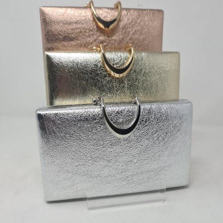 Clutch Metalizado Broche 20012