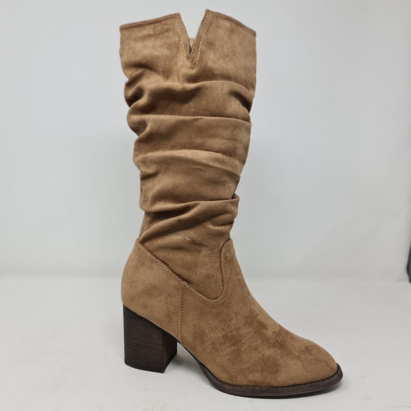 Bota Pliegues Buenarotti Mod 2A-2020 Talla Talla 36 Color camel