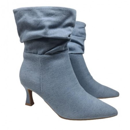 Botín tacón Jeans Ideal Shoes  Mod 9525